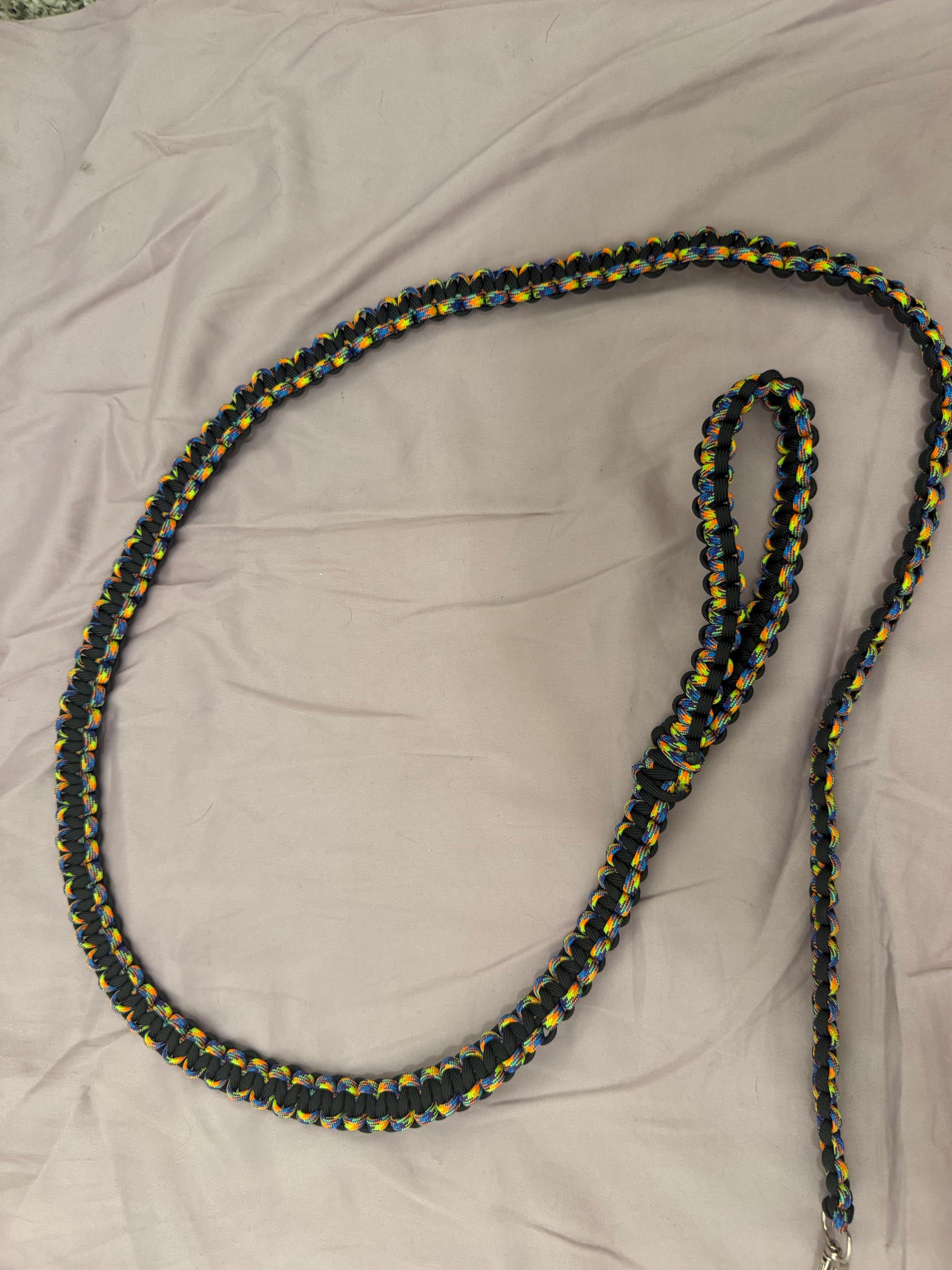 handmade cobra braid leash