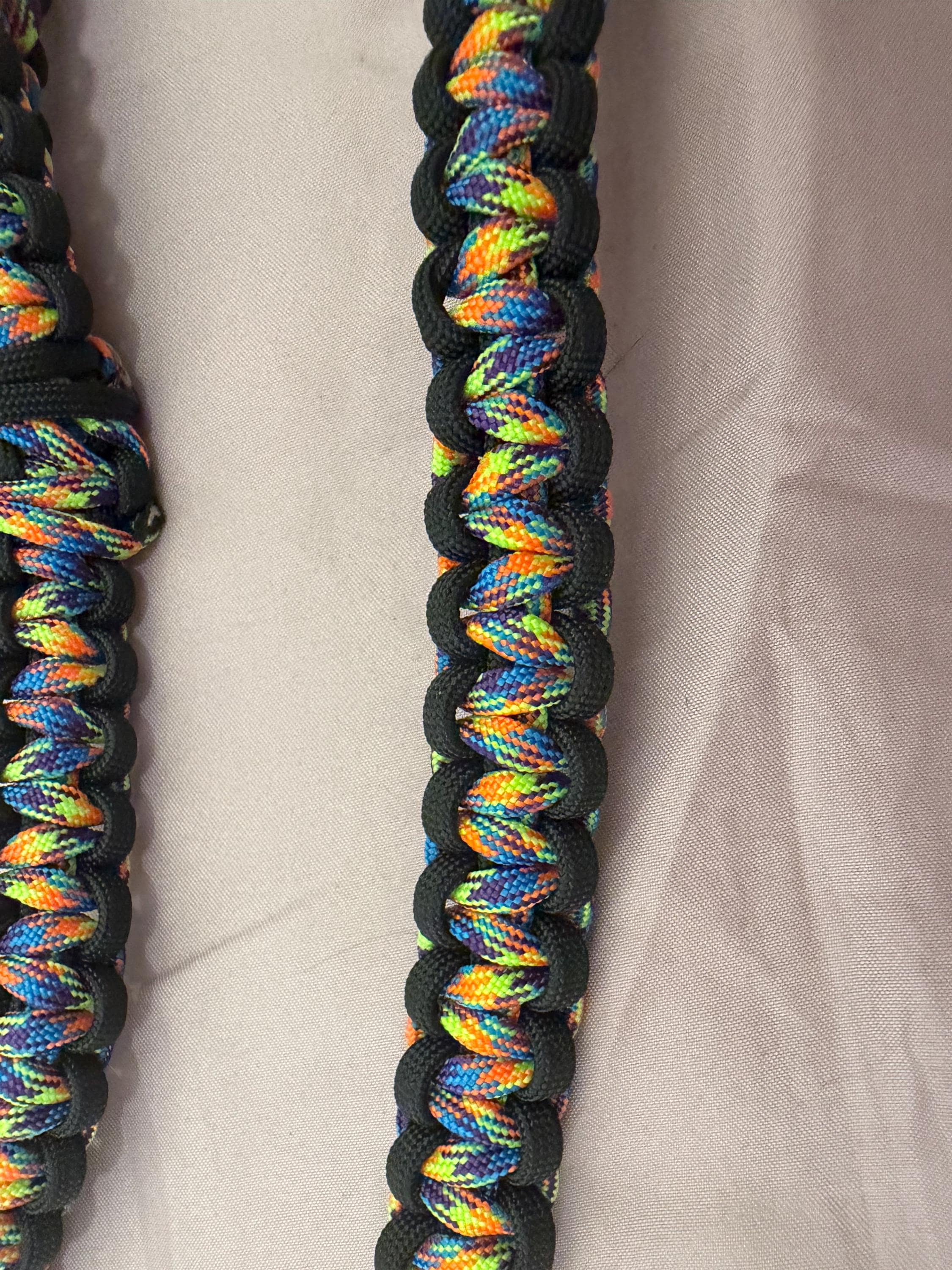 handmade cobra braid leash