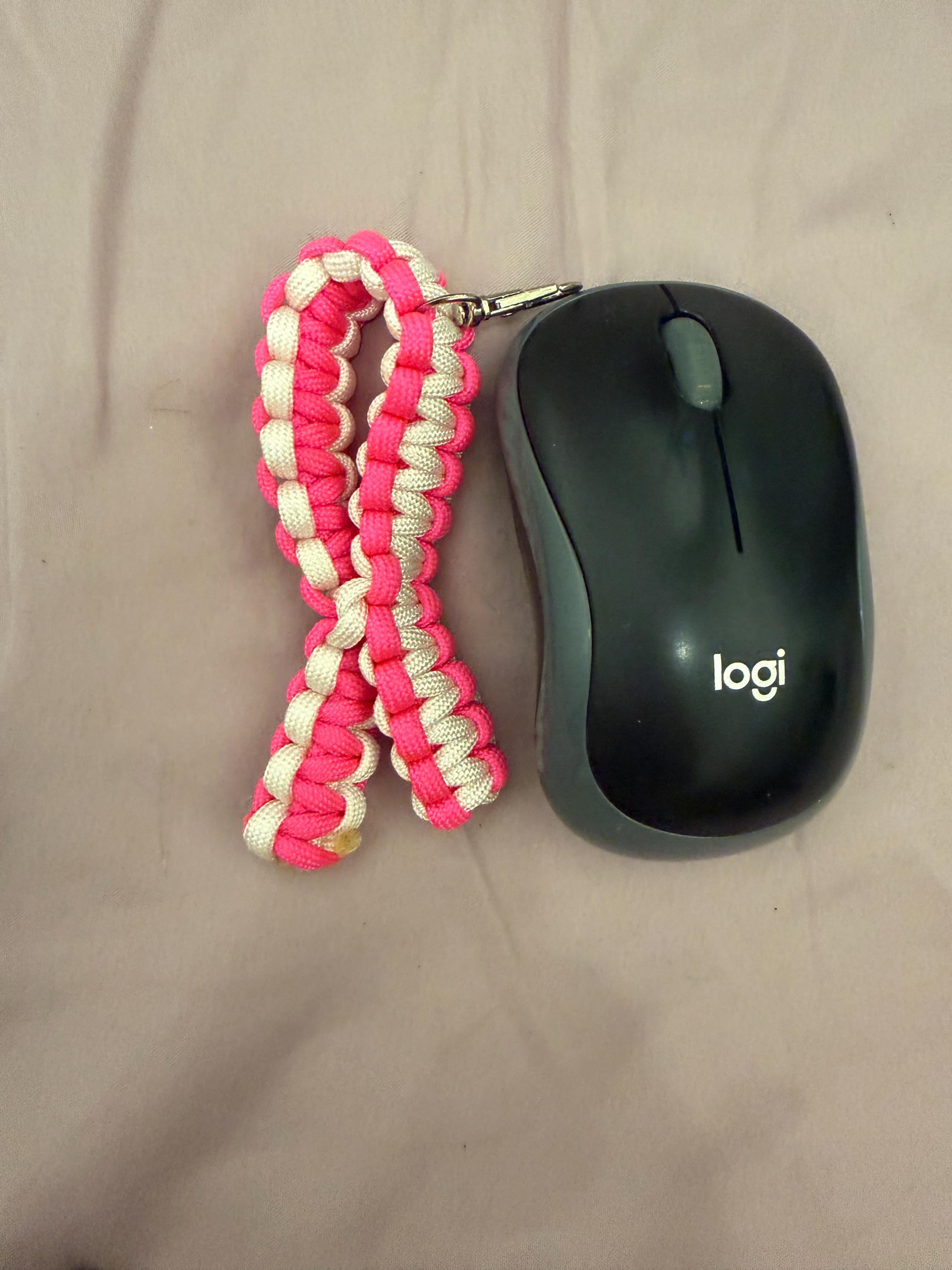 Handmade Box Braid Paracord Awareness Ribbon Keychain – Custom Cause Colors